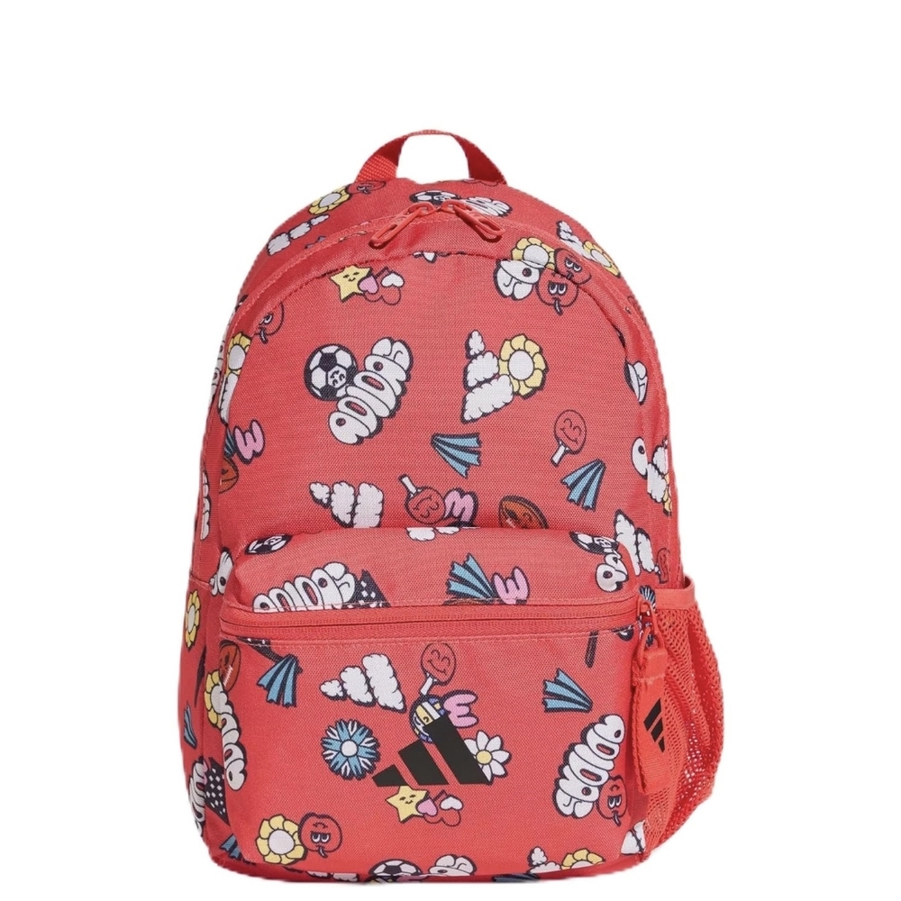 Kids Red Patterned Backpack - Picture 3 of 4